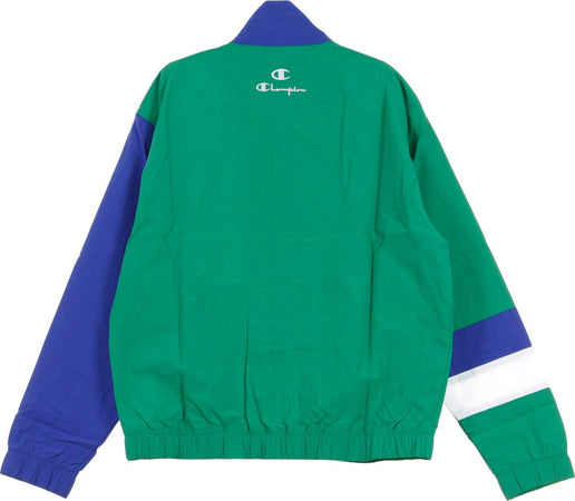 CHAMPION-Giacca-a-Vento-Uomo-Full-Zip-Top-Green/blue/white-da-uomo