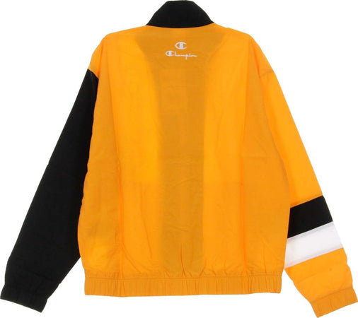 CHAMPION-Giacca-a-Vento-Uomo-Full-Zip-Top-Light-Orange/black/white-da-uomo