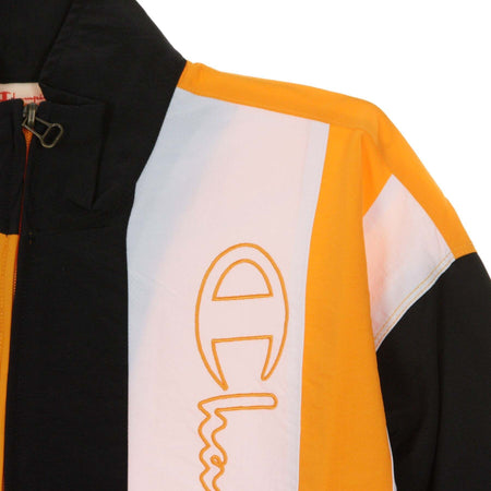 CHAMPION-Giacca-a-Vento-Uomo-Full-Zip-Top-Light-Orange/black/white-da-uomo