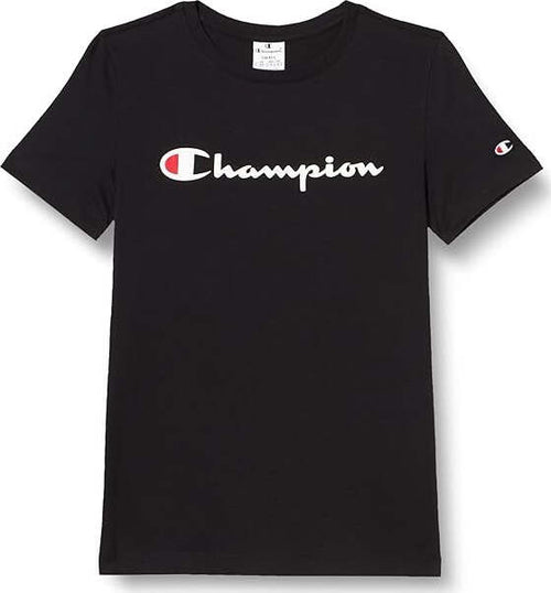 Champion-Legacy-Icons-W-S/S-Crewneck-T-Shirt,-Nero,-Donna
