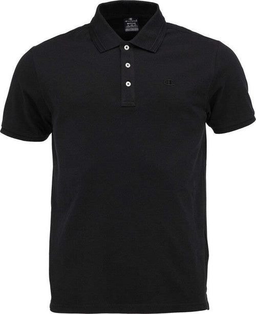 Champion-Light-Cotton-Pique-gr.175-100%Cotton-con-logo,-Nero,-Uomo