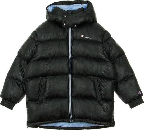 CHAMPION-Piumino-Donna-Long-Jacket-Black/azure-da-donna