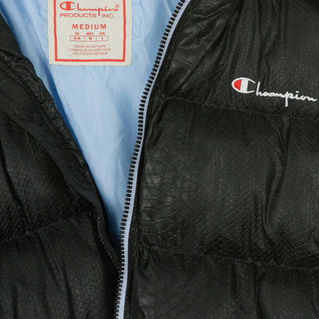 CHAMPION-Piumino-Donna-Long-Jacket-Black/azure-da-donna