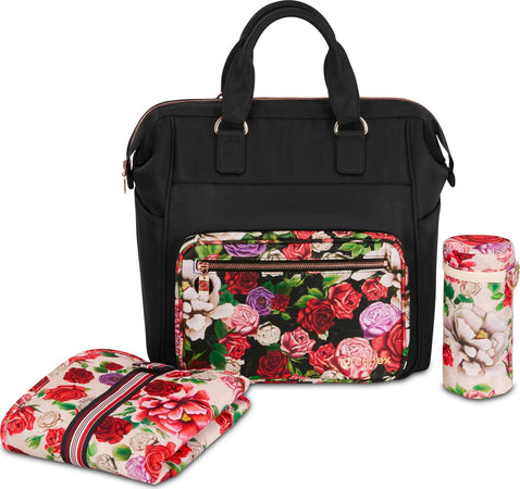 Changing Bag Cybex Spring Blossom Platinum Dark / black Prima infanzia/Cambio del pannolino/Borse fasciatoio/Borse tascapane La Casa Del Bebè - Napoli, Commerciovirtuoso.it
