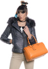 Chantal---Borsa-da-Donna-Arancio-In-Vera-Pelle