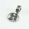Charm ballo sardo in argento brunito per bracciale base Filu & Trama