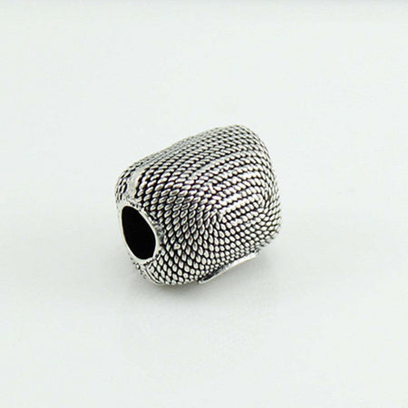 Charm corbula in argento brunito per bracciale base Filu & Trama