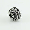 Charm in argento brunito bottone filigrana sarda per bracciale base Filu & Trama