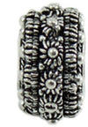 Charm in argento brunito bottone filigrana sarda per bracciale base Filu & Trama