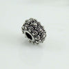 Charm in argento brunito bottone filigrana sarda per bracciale base Filu & Trama