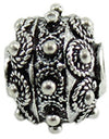 Charm in argento brunito bottone iglesiente filigrana sarda per bracciale base Filu & Trama