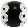 Charm in argento su coccu per bracciale base Filu & Trama