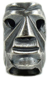 Charm maschera Mamuthones in argento brunito per bracciale base Filu & Trama