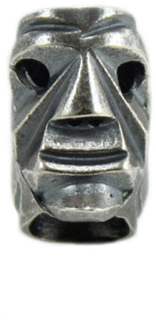 Charm maschera Mamuthones in argento brunito per bracciale base Filu & Trama