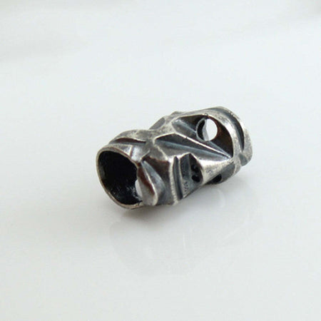 Charm maschera Mamuthones in argento brunito per bracciale base Filu & Trama