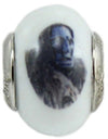 Charm maschera Mamuthones in argento per bracciale base Filu & Trama