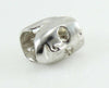 Charm Da Donna Maschera Sartiglia Di Oristano in Argento per Bracciale Base Filu & Trama 10x10 Mm Foro 4 Mm