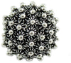 Charm mora grande filigranata in argento brunito per bracciale base Filu & Trama