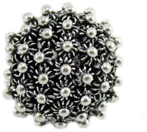 Charm mora grande filigranata in argento brunito per bracciale base Filu & Trama