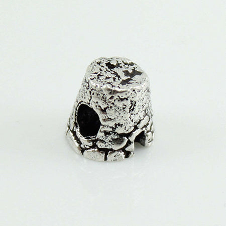 Charm nuraghe in argento brunito per bracciale base Filu & Trama