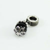 Charm pendente in argento brunito su coccu per bracciale base Filu & Trama