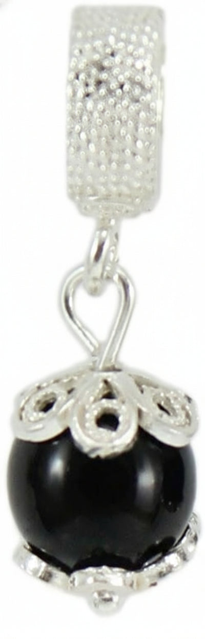 Charm pendente in argento su coccu per bracciale base Filu & Trama