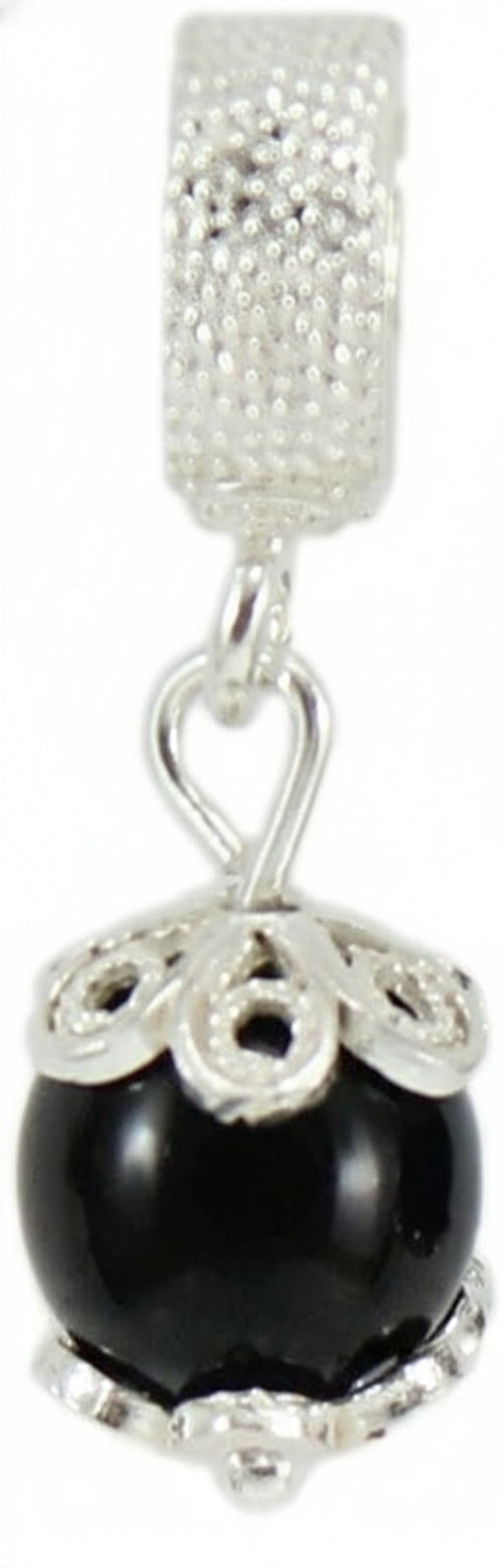 Charm pendente in argento su coccu per bracciale base Filu & Trama