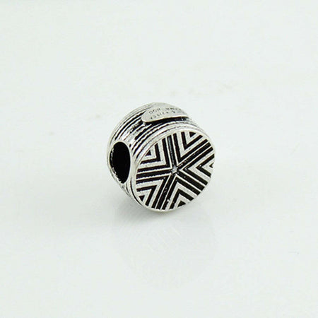 Charm pintadera in argento brunito per bracciale base Filu & Trama