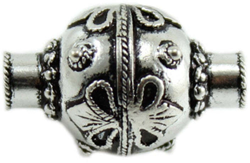 Charm sa cannaca in argento brunito per bracciale base Filu & Trama