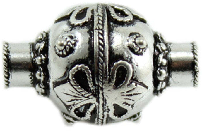 Charm sa cannaca in argento brunito per bracciale base Filu & Trama