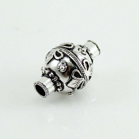 Charm sa cannaca in argento brunito per bracciale base Filu & Trama