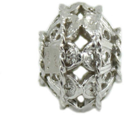 Charm in argento bottone filigrana sarda per bracciale base Filu & Trama