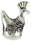 Charm pavoncella in argento brunito Filu & Trama