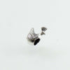 Charm pavoncella in argento brunito Filu & Trama