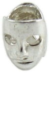 Charm maschera sartiglia di oristano in argento per bracciale base Filu & Trama