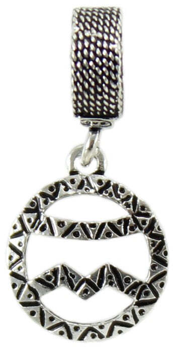 Charm pallina di natale in argento brunito Filu & Trama