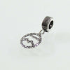 Charm pallina di natale in argento brunito Filu & Trama
