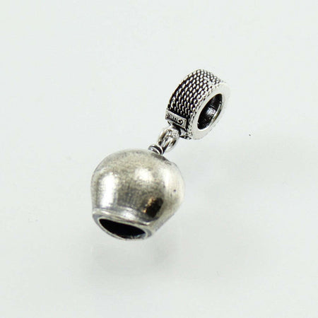 Charm pendente campanaccio sardo pittiollu in argento brunito Filu & Trama