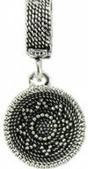 Charm pendente cestino sardo in argento brunito Filu & Trama