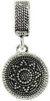 Charm pendente cestino sardo in argento brunito Filu & Trama