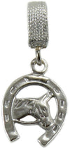 Charm pendente ferro di cavallo in argento brunito Filu & Trama