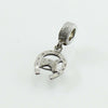 Charm pendente ferro di cavallo in argento brunito Filu & Trama