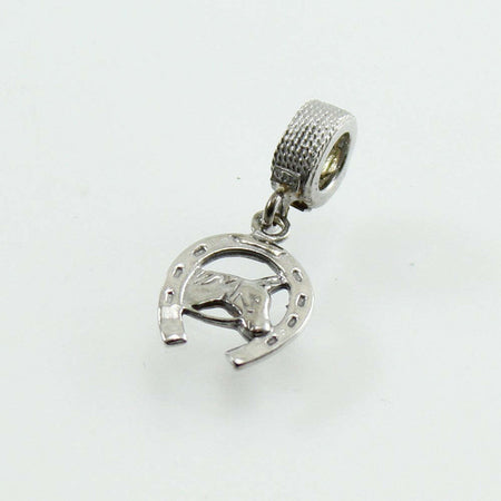 Charm pendente ferro di cavallo in argento brunito Filu & Trama