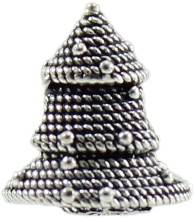 Charm albero di natale sardo filigranato in argento brunito Filu & Trama