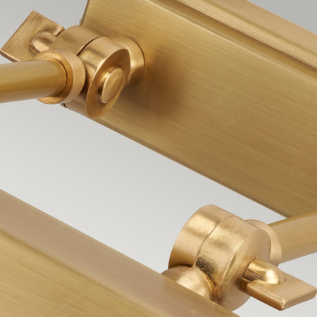 Applique Contemporanea Chawton Acciaio Ottone Antico 1 Luce E14