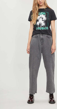 Cheap Monday Mega Jeans Donna Super Larghi Vita Alta Lunghi jeans Gamba Larga Grigi Melange Moda/Donna/Abbigliamento/Jeans Snotshop - Roma, Commerciovirtuoso.it