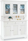 CHELSEY---credenza-con-vetrina-in-legno-massello-150x43x218-Bianco-Milani-Home