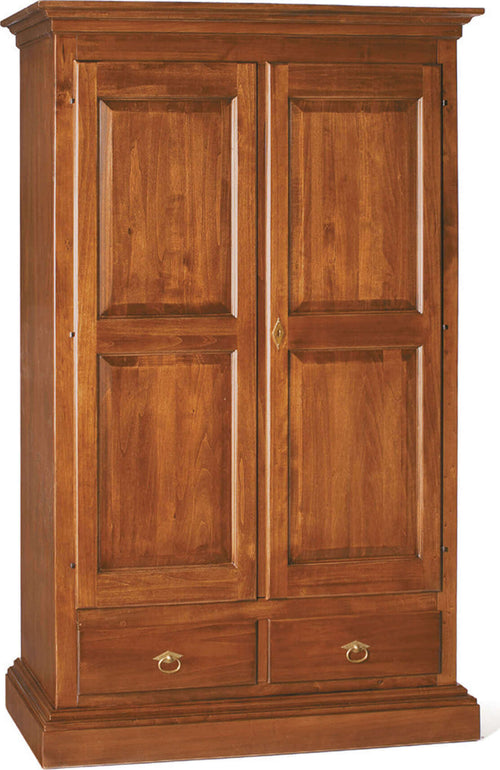 CHESTER---armadio-2-ante-in-legno-massello-125x61x200-Tinta-noce-Milani-Home