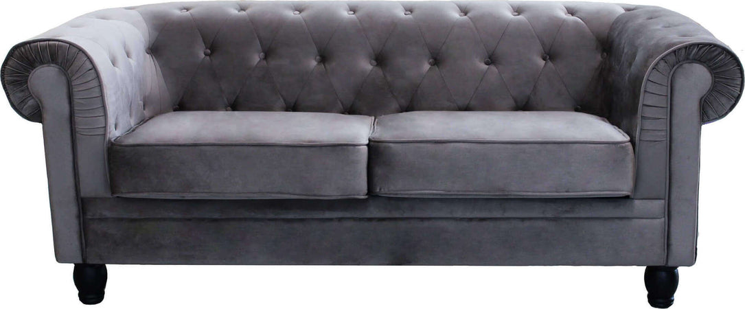 CHESTERFIELD---divano-vintage-in-velluto-3-posti-cm-197x74x82-h-Grigio-Milani-Home