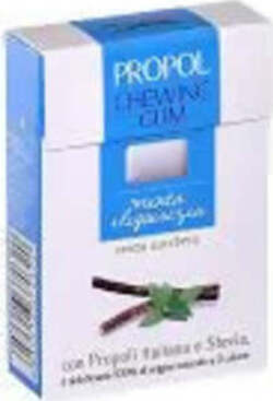 Chewing propol natural gum - con propoli – gusto liquirizia 25 g - gomma da masticare senza zucchero, con propoli e stevia e xilitolo 100% italiana